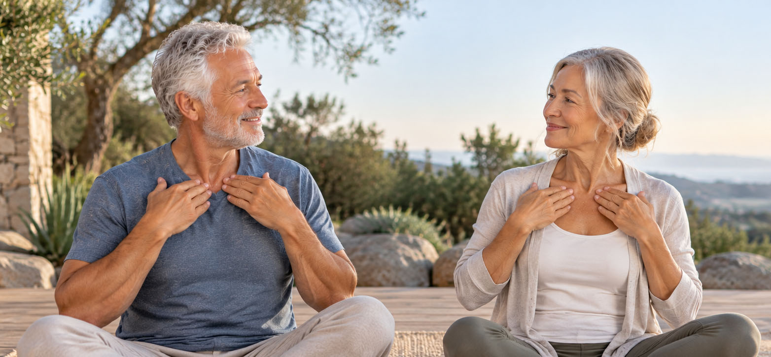Couple using Thought Field Therapy together as a practical application of this treatment.